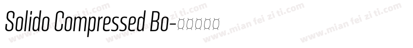 Solido Compressed Bo字体转换